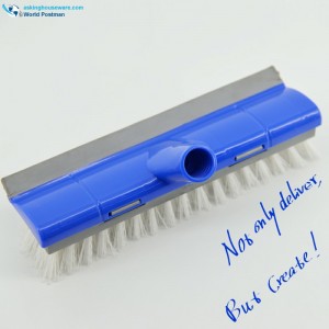 Akbrand Push Brush Miękka ściągaczka z tyłu z ukośną nitką Szczotka z krótkim włosiem z twardego PP